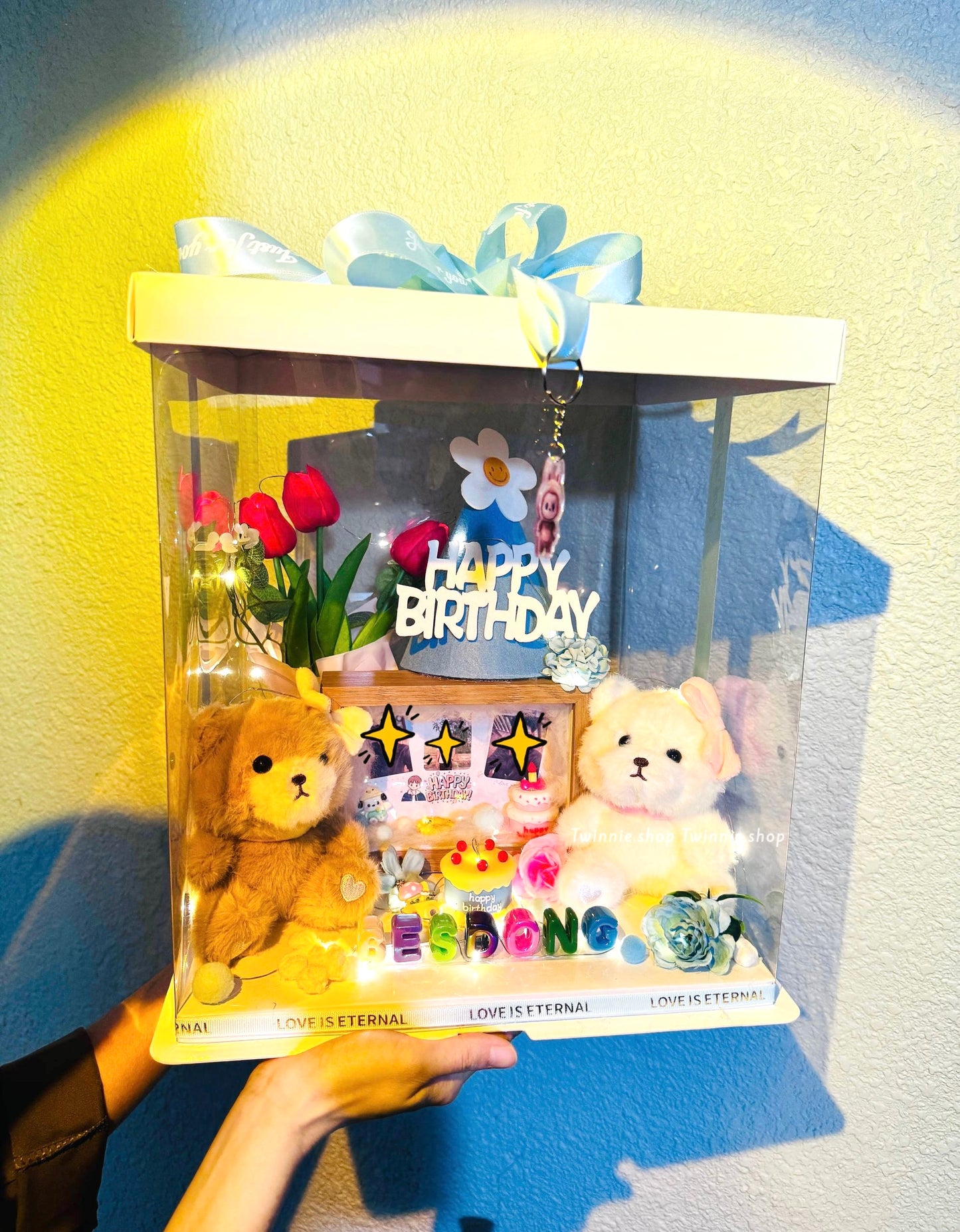 KCB | Frame keychain flower box