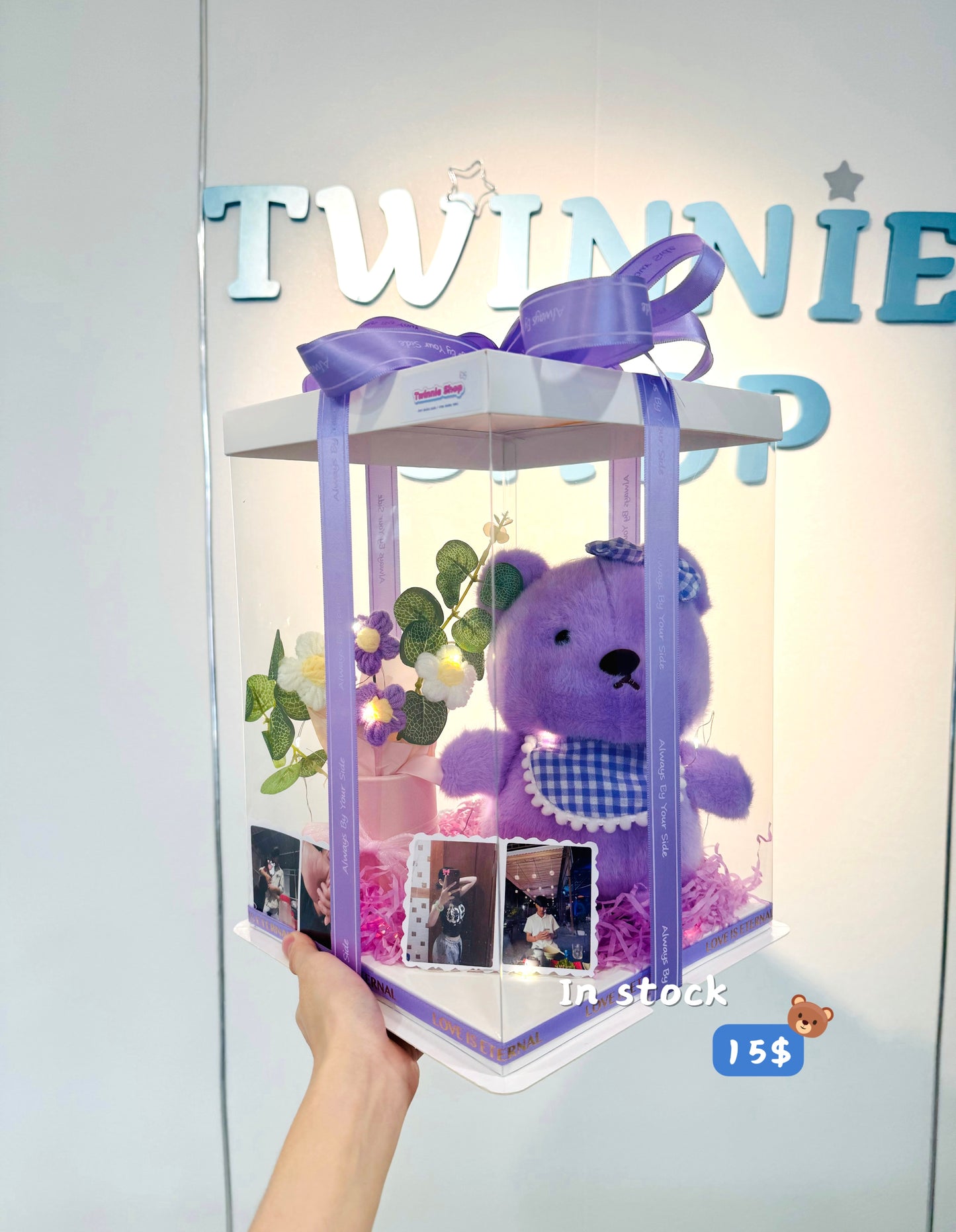 SRBFW | Purple bear photo set