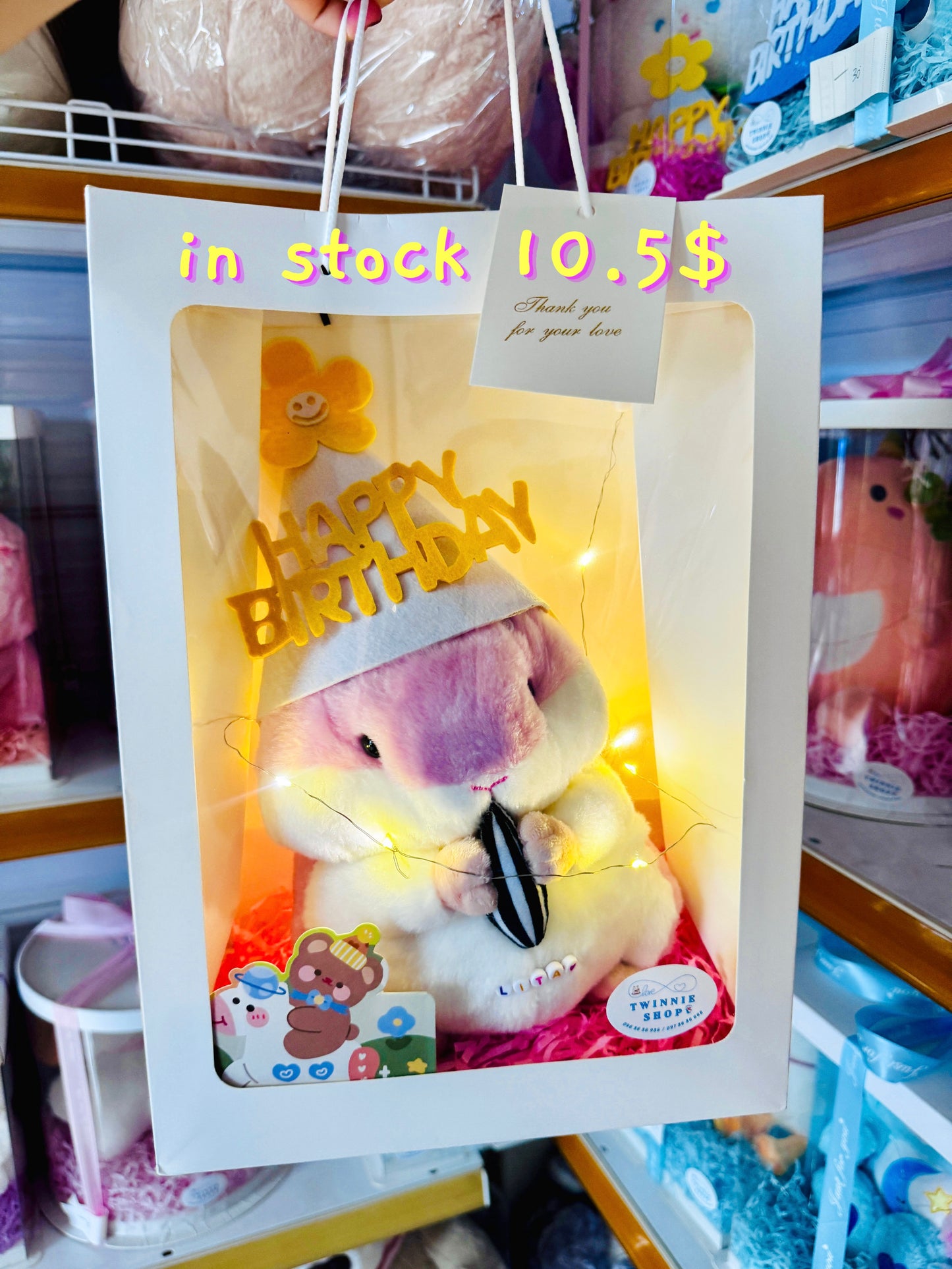 SRBBD | Hamster birthday bag with name
