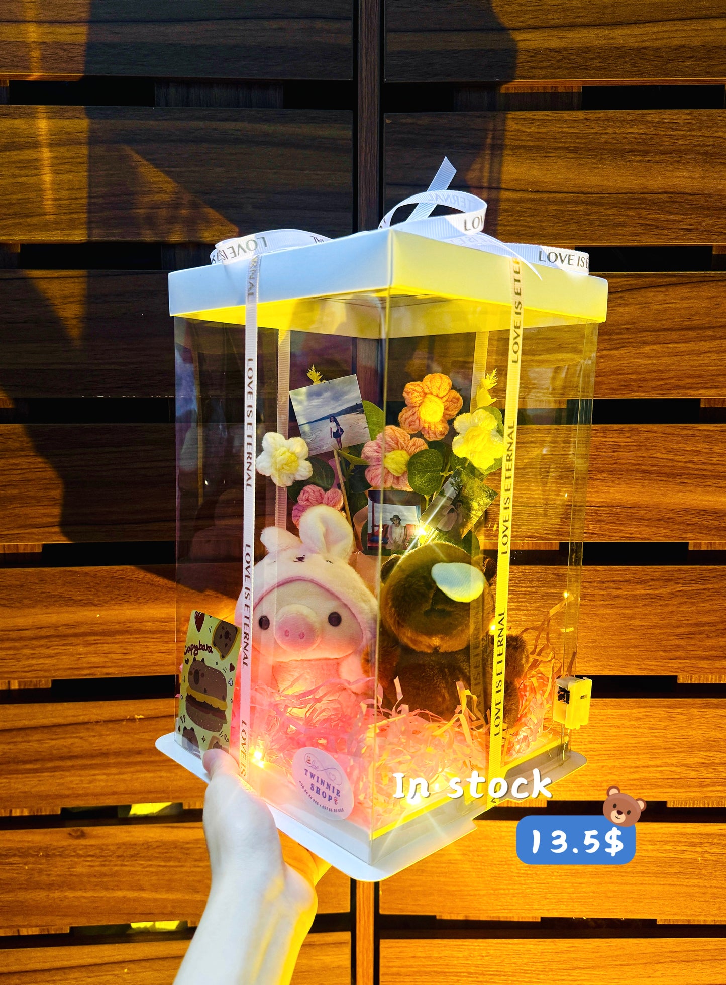 KCB | Keychain couple photo flower box